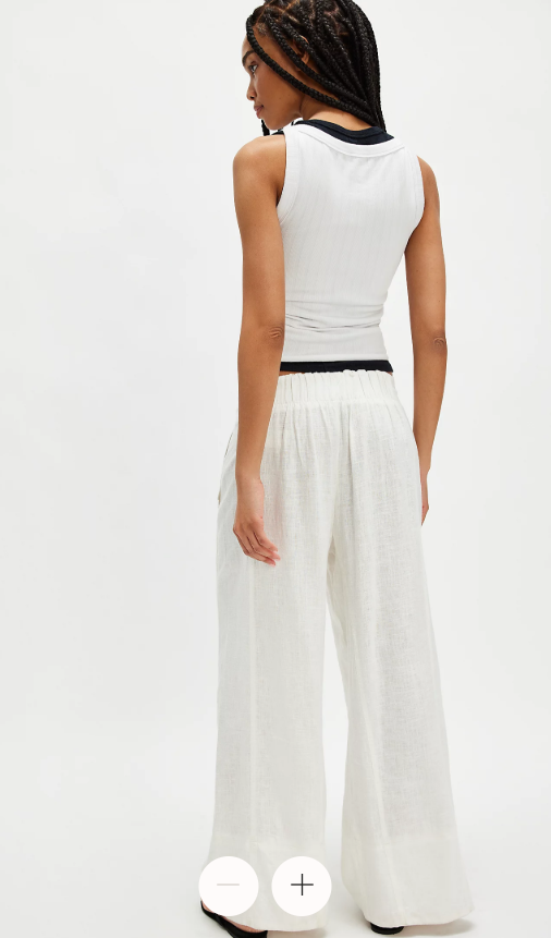 Day's End Linen Pull-On Pants