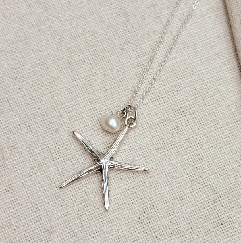 Starfish Necklace - Silver