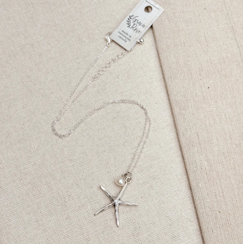 Starfish Necklace - Silver