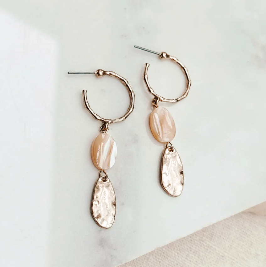 Yasmin Shell Drop Earrings
