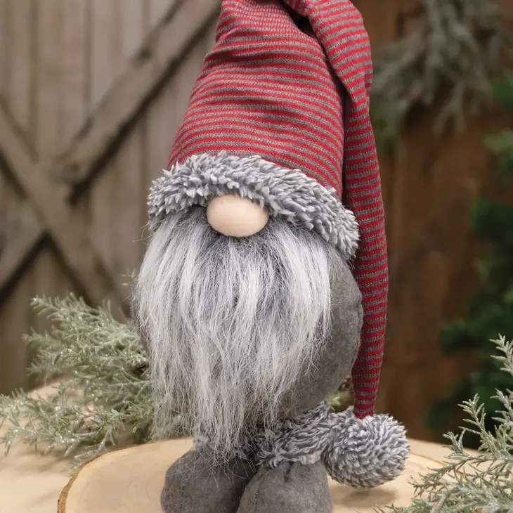 Red/Gray Striped Gnome