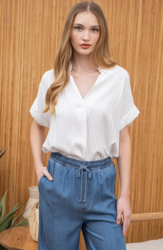 Nelle Collared Top