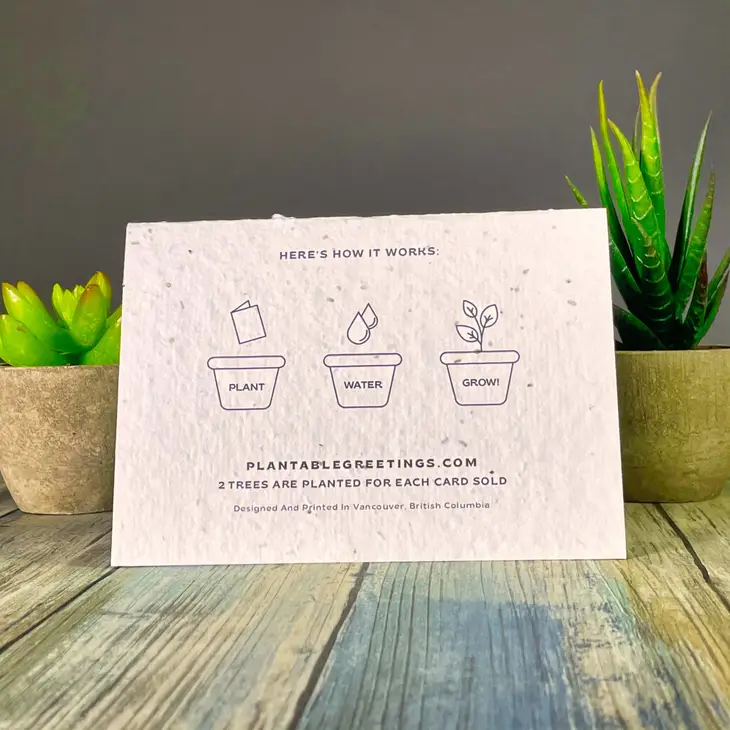 Plantable Card - Thank You!