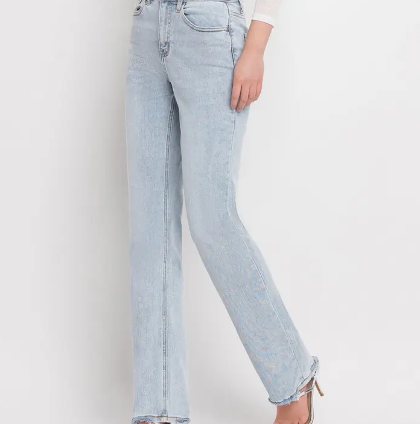 90's Vintage Super High Rise Straight Jeans