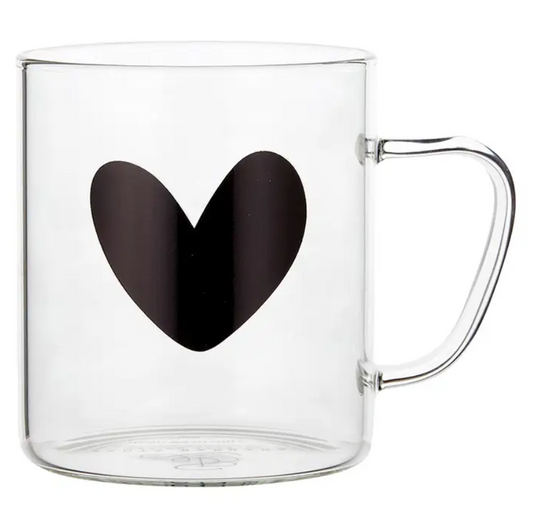 Glass Mug - Heart