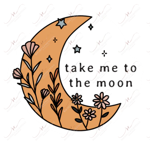 Take me to the Moon Bamboo Sticker