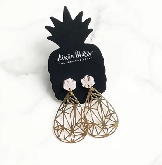 Kaleidoscope of Gold Earrings