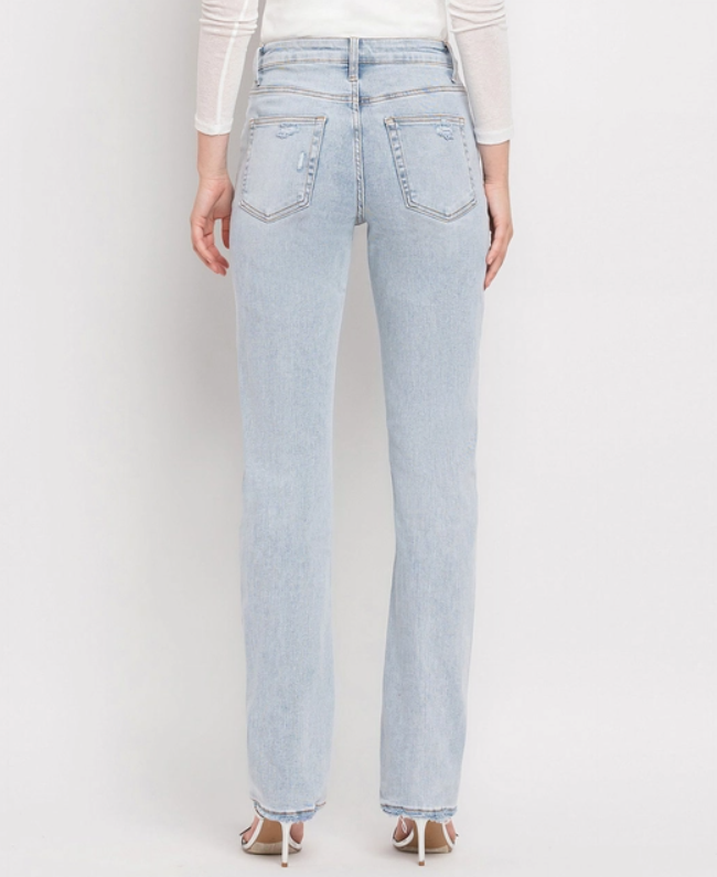 90's Vintage Super High Rise Straight Jeans