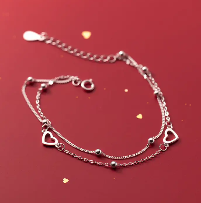 Heart Charm Bracelet