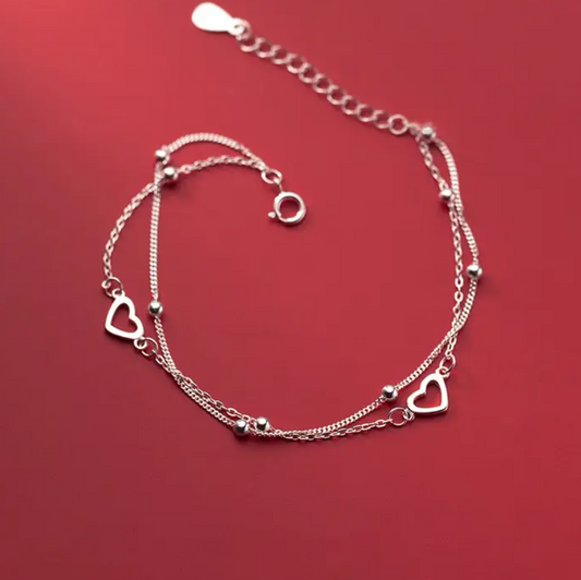 Heart Charm Bracelet