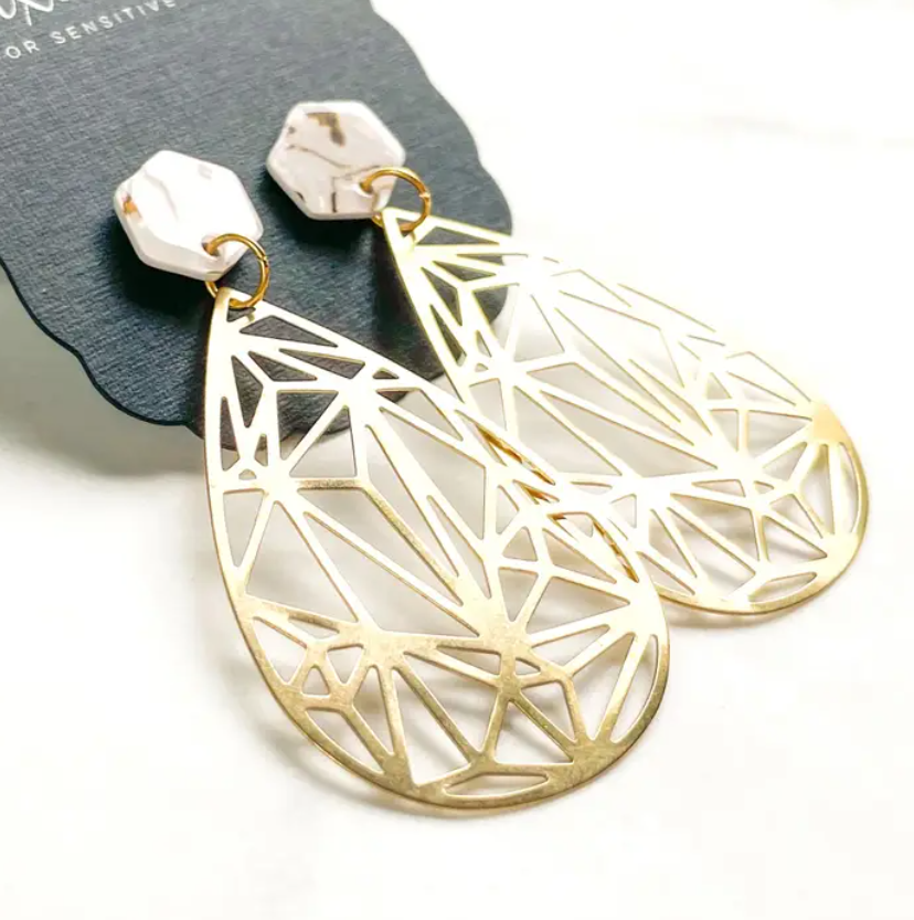 Kaleidoscope of Gold Earrings