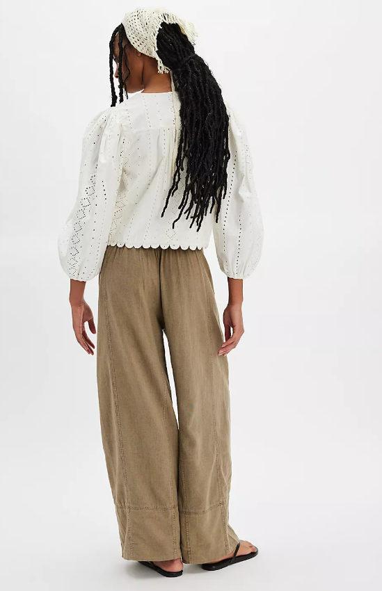 Day's End Linen Pull-On Pants