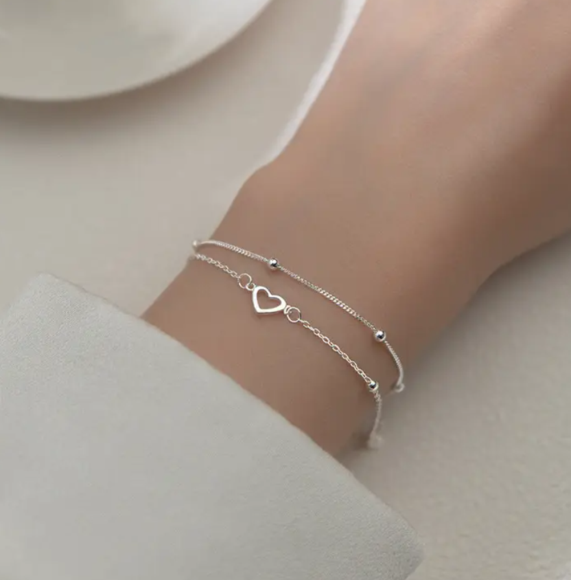 Heart Charm Bracelet