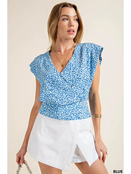 Trudy Blue Blouse