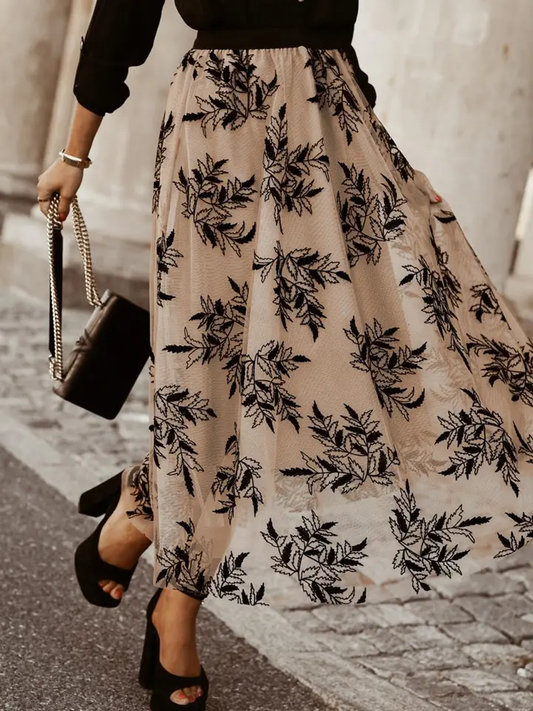 Kelsey Floral Emboidered Maxi Skirt