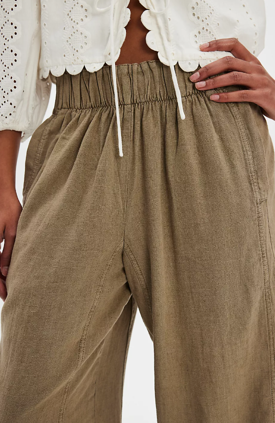 Day's End Linen Pull-On Pants