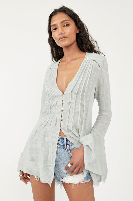 Greta Gauze Button Down