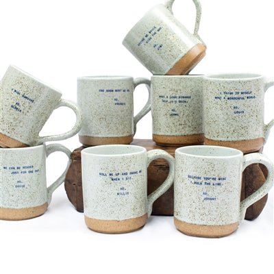 Stoneware XO Singer Mugs