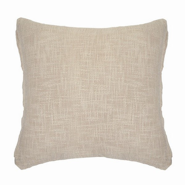 Beige Diamond Throw Pillow