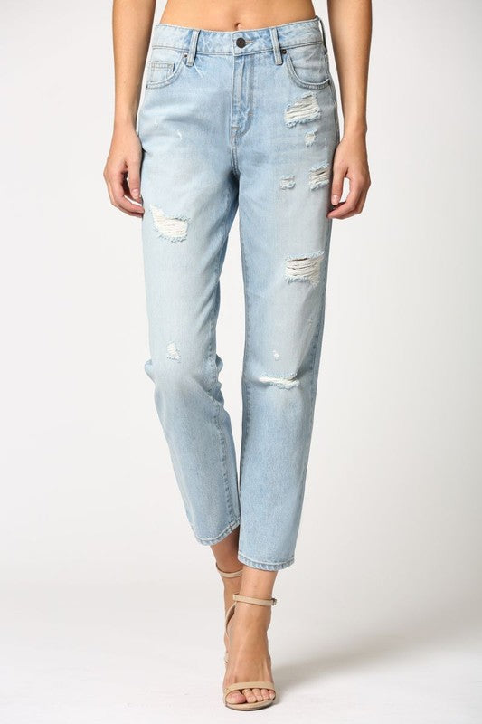 Tracey High Rise Straight Leg Jean