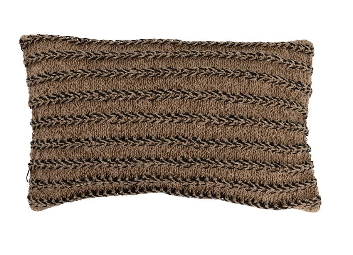 Jute Woven Lumbar Pillow